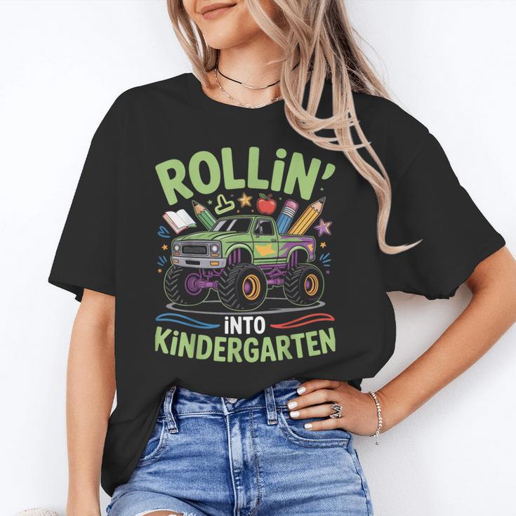 Rollin Into Kindergarten Monster Truck Back To School Unisex T-Shirt Rollin Into Kindergarten Monster Truck Back To School Unisex T-Shirt