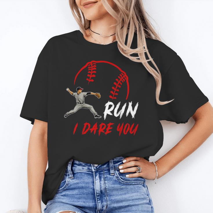 Run Steal I Dare You Humor Baseball Catcher Vintage Unisex T-Shirt Run Steal I Dare You Humor Baseball Catcher Vintage Unisex T-Shirt