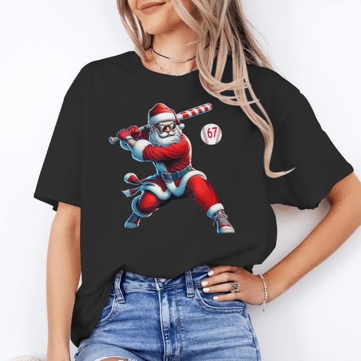 Santa Baseball Six Seven 6 7 Meme Christmas Men Boys Player Unisex T-Shirt Santa Baseball Six Seven 6 7 Meme Christmas Men Boys Player Unisex T-Shirt