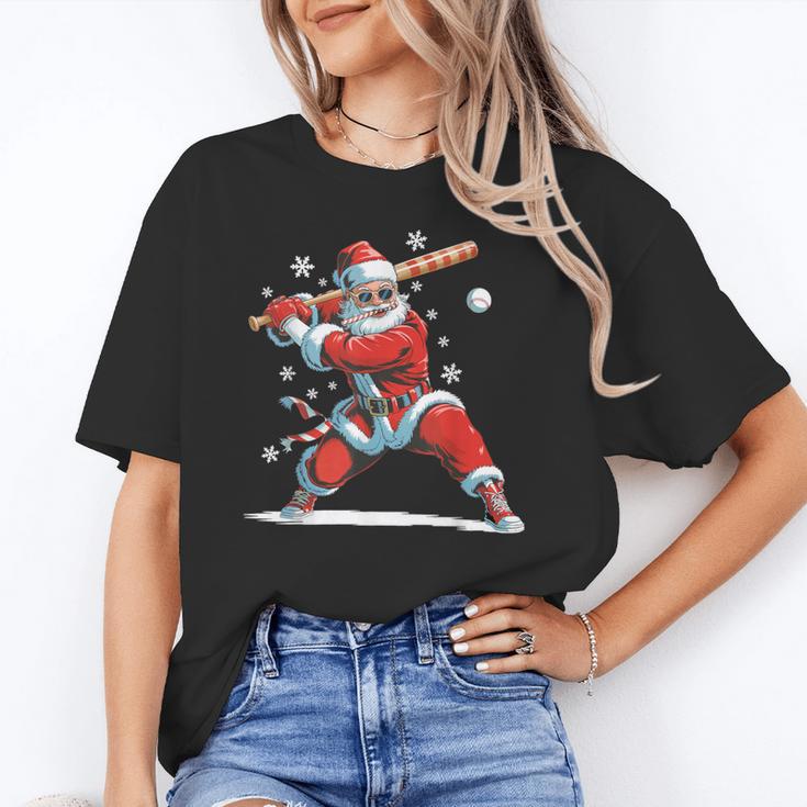 Santa Playing Baseball Christmas Candy Cane Fun Xmas Holiday Unisex T-Shirt Santa Playing Baseball Christmas Candy Cane Fun Xmas Holiday Unisex T-Shirt