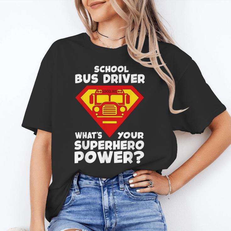 School Bus Driver Superhero Back To School Unisex T-Shirt