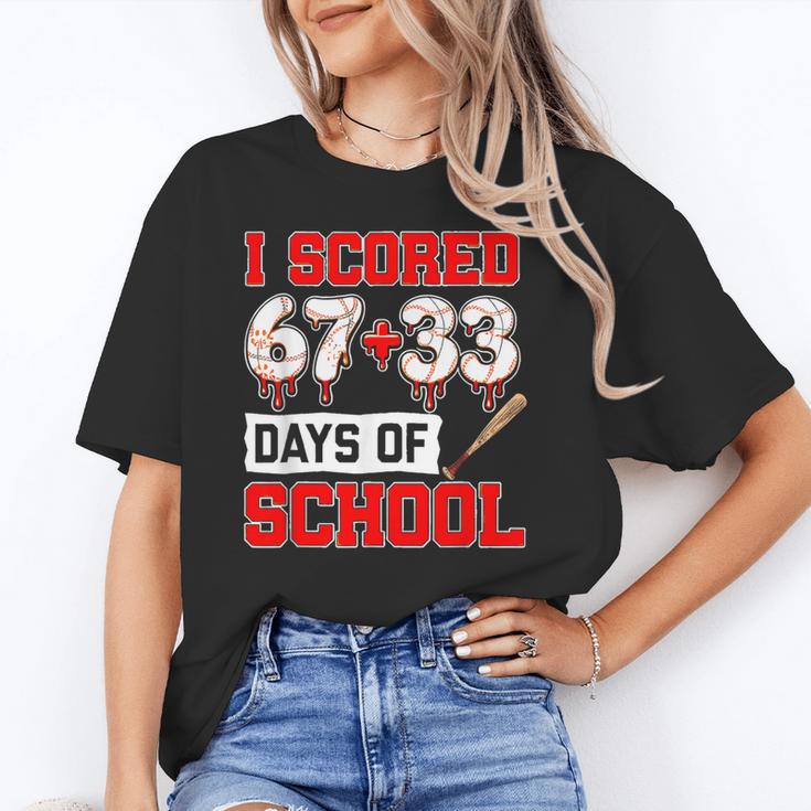 I Scored 6733 100th Days Of School Baseball Six Seven Meme Unisex T-Shirt