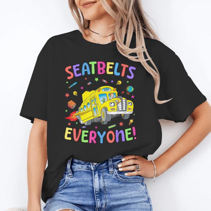 Seatbelt School Bus Driver Everyone Back To School Unisex T-Shirt Seatbelt School Bus Driver Everyone Back To School Unisex T-Shirt