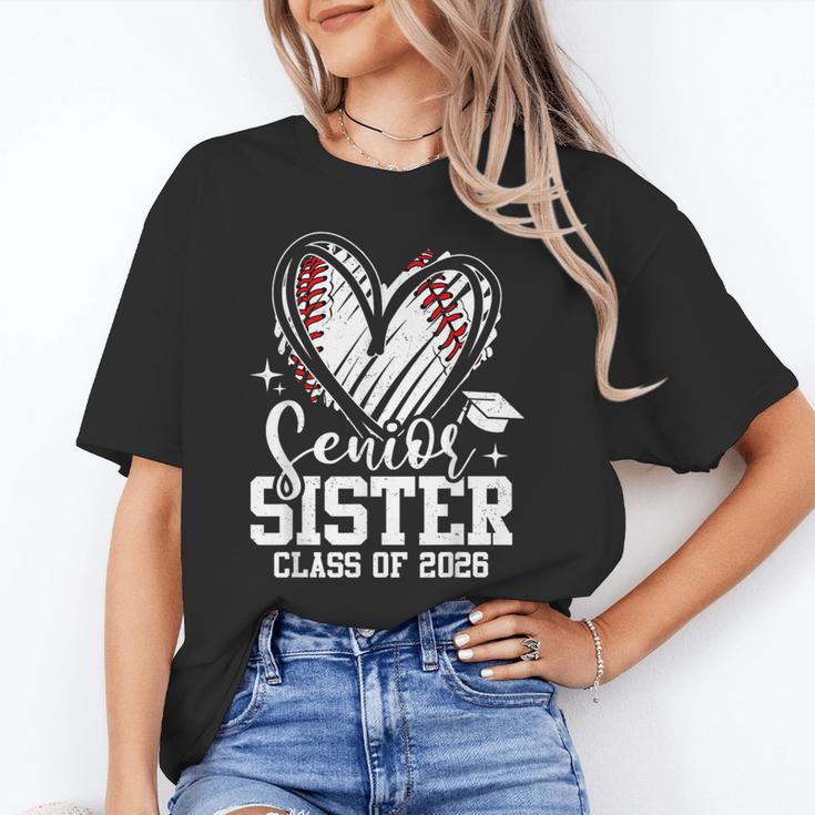 Senior Sister Class Of 2026 Baseball Graduation Heart Unisex T-Shirt Senior Sister Class Of 2026 Baseball Graduation Heart Unisex T-Shirt