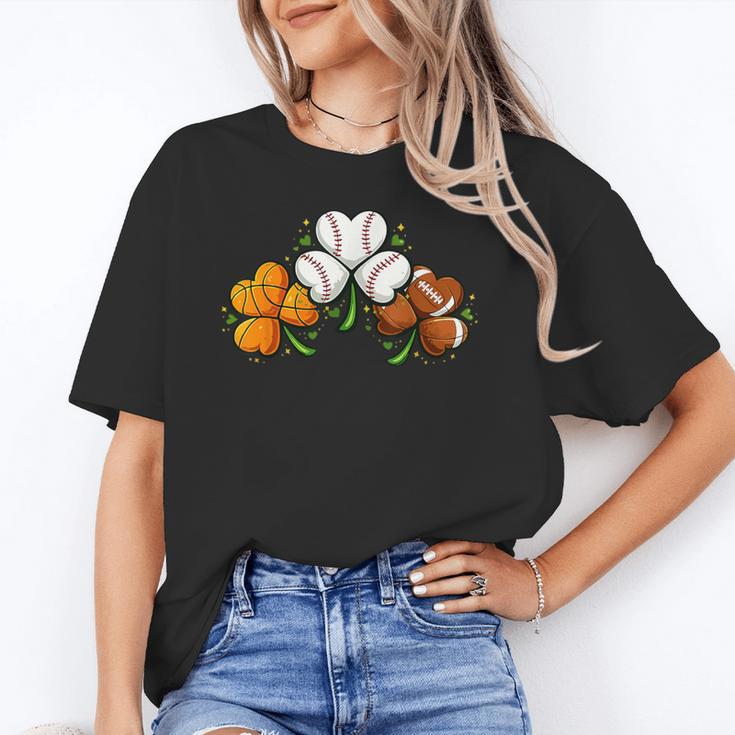Shamrock Baseball Basketball Football St Patricks Day Unisex T-Shirt Shamrock Baseball Basketball Football St Patricks Day Unisex T-Shirt