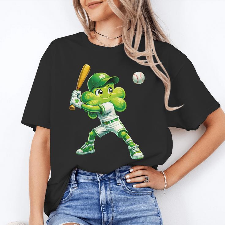 Shamrock Playing Baseball St Patricks Day Men Boys Kid Unisex T-Shirt Shamrock Playing Baseball St Patricks Day Men Boys Kid Unisex T-Shirt