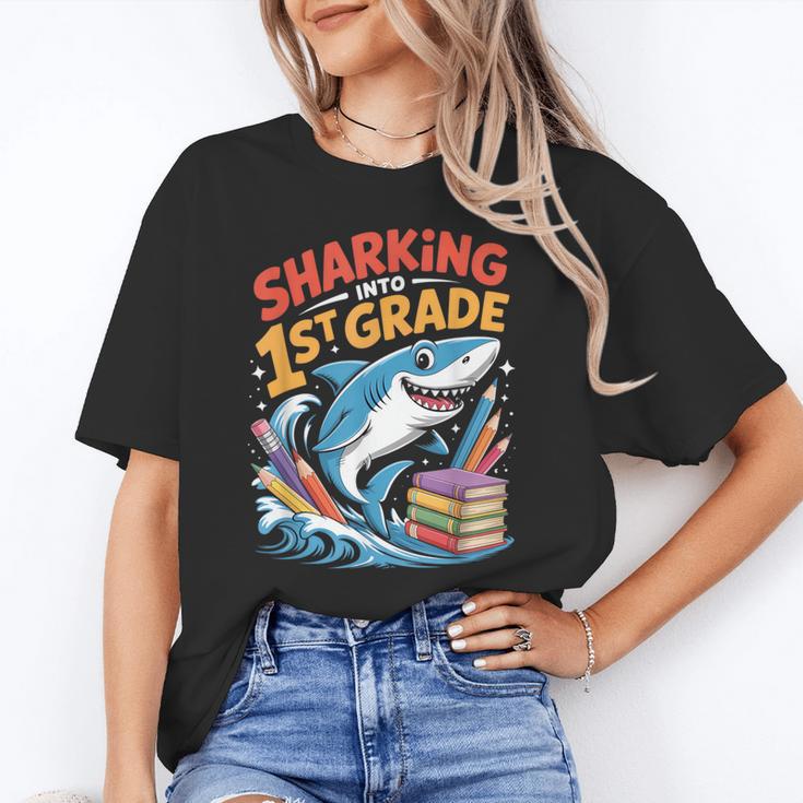 Sharking Into 1st Grade Back To School Shark Unisex T-Shirt Sharking Into 1st Grade Back To School Shark Unisex T-Shirt