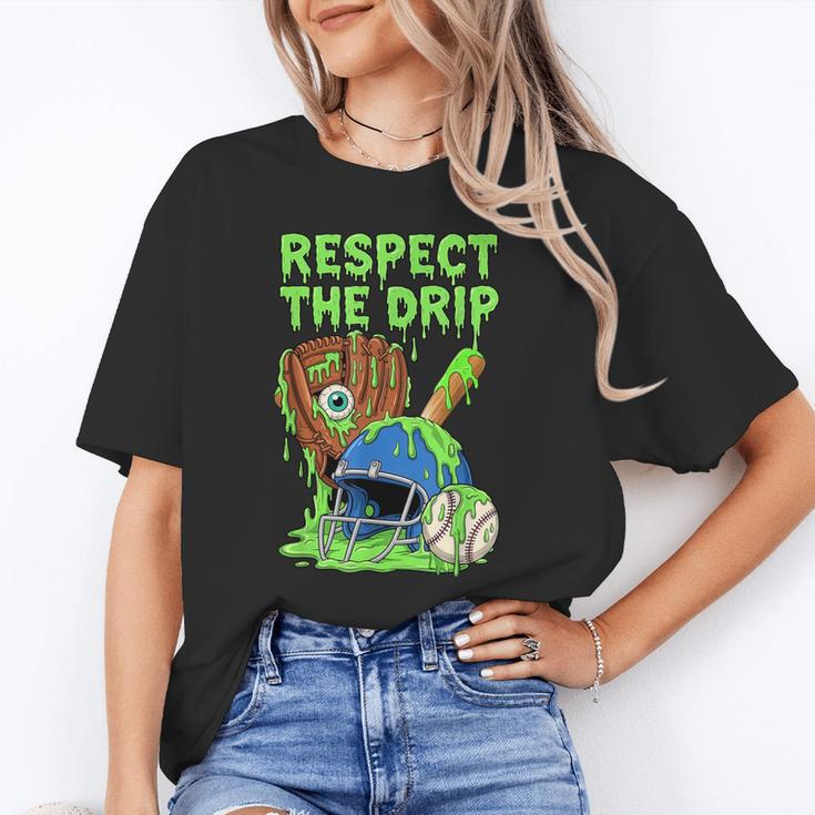 Spooky Zombie Respect The Drip Baseball Halloween Unisex T-Shirt Spooky Zombie Respect The Drip Baseball Halloween Unisex T-Shirt