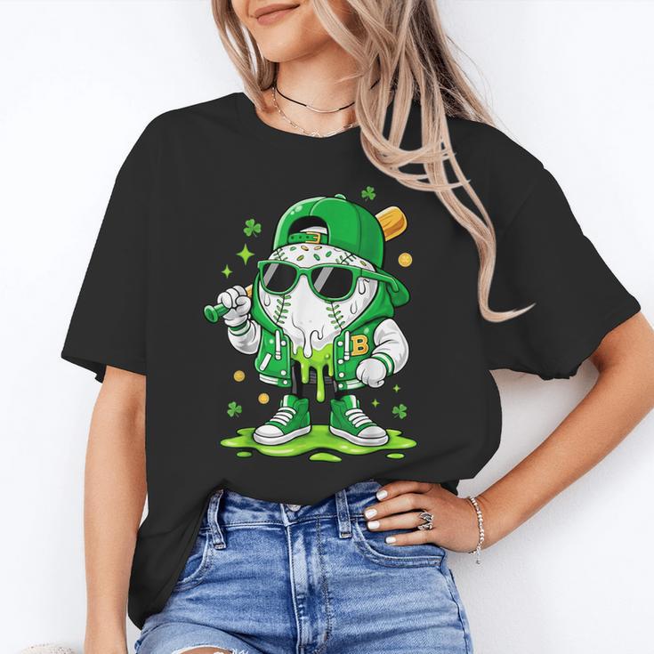 St Patrick Day Baseball Drip Ice Cream Men Boys Kids Unisex T-Shirt St Patrick Day Baseball Drip Ice Cream Men Boys Kids Unisex T-Shirt