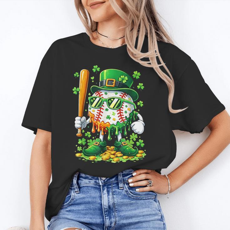 St Patricks Day Baseball Ice Cream Baseball Player Cartoon Unisex T-Shirt St Patricks Day Baseball Ice Cream Baseball Player Cartoon Unisex T-Shirt