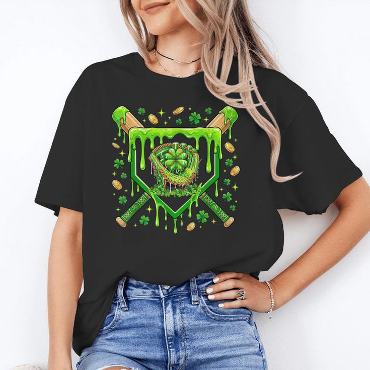St Patricks Day Baseball Ice Cream Shamrock Baseball Player Unisex T-Shirt St Patricks Day Baseball Ice Cream Shamrock Baseball Player Unisex T-Shirt