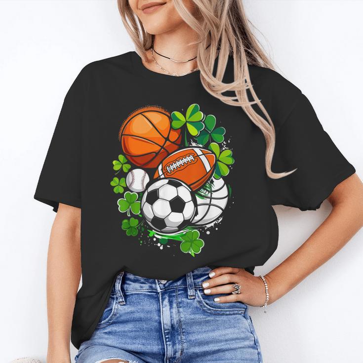 St Patricks Day Shamrock Basketball Baseball Football Soccer Unisex T-Shirt
