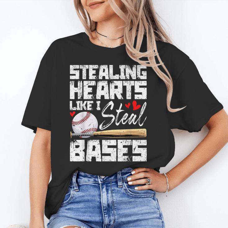 Stealing Hearts Like I Steal Bases Baseball Valentines Unisex T-Shirt Stealing Hearts Like I Steal Bases Baseball Valentines Unisex T-Shirt