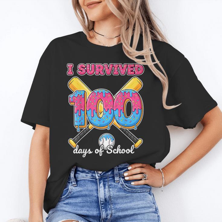 I Survived 100 Days Of School Baseball Cream Drip Boys Unisex T-Shirt I Survived 100 Days Of School Baseball Cream Drip Boys Unisex T-Shirt