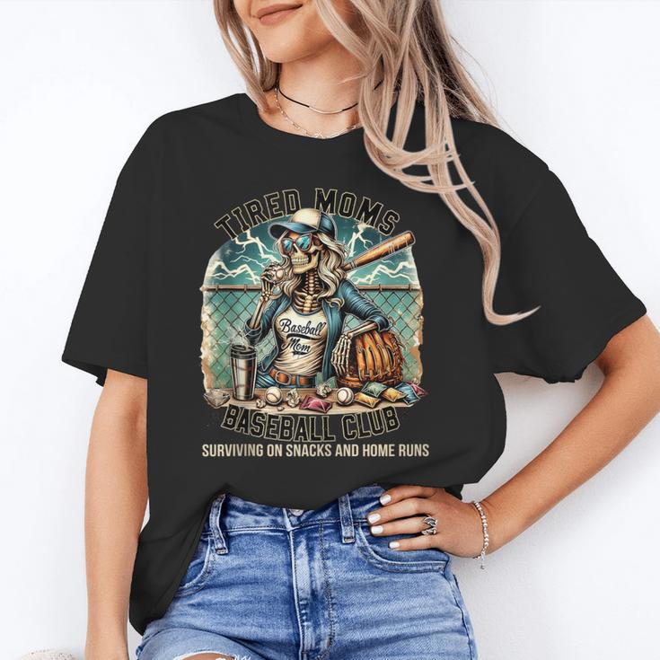 Tired Mom's Baseball Club Surviving On Snacks And Home Runs Unisex T-Shirt Tired Mom's Baseball Club Surviving On Snacks And Home Runs Unisex T-Shirt