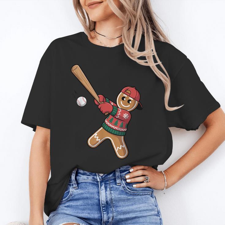 Ugly Christmas Sweater Gingerbread Baseball Toddler Kids Unisex T-Shirt