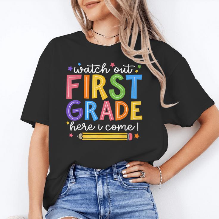Watch Out First Grade Here I Come 1St Grade Back To School Unisex T-Shirt Watch Out First Grade Here I Come 1St Grade Back To School Unisex T-Shirt