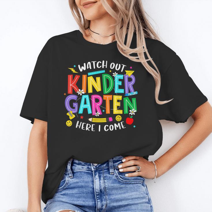 Watch Out Kindergarten Here I Come Kinder Back To School Kid Unisex T-Shirt Watch Out Kindergarten Here I Come Kinder Back To School Kid Unisex T-Shirt