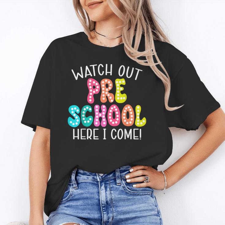Watch Out Preschool Here I Come Back To School Unisex T-Shirt Watch Out Preschool Here I Come Back To School Unisex T-Shirt