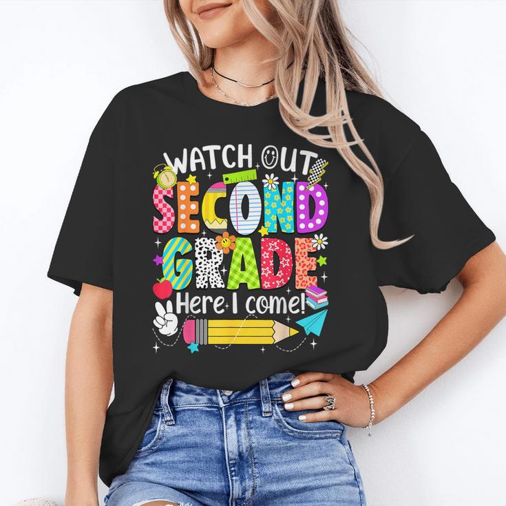 Watch Out Second Grade Here I Come Back To School Boys Girls Unisex T-Shirt Watch Out Second Grade Here I Come Back To School Boys Girls Unisex T-Shirt