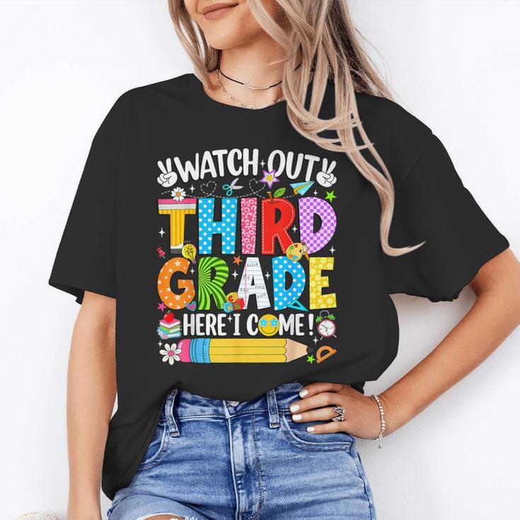 Watch Out Third Grade Here I Come Back To School Girls Kids Unisex T-Shirt Watch Out Third Grade Here I Come Back To School Girls Kids Unisex T-Shirt