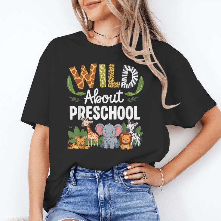 Wild About Preschool Back To School Jungle Theme Classroom Unisex T-Shirt Wild About Preschool Back To School Jungle Theme Classroom Unisex T-Shirt