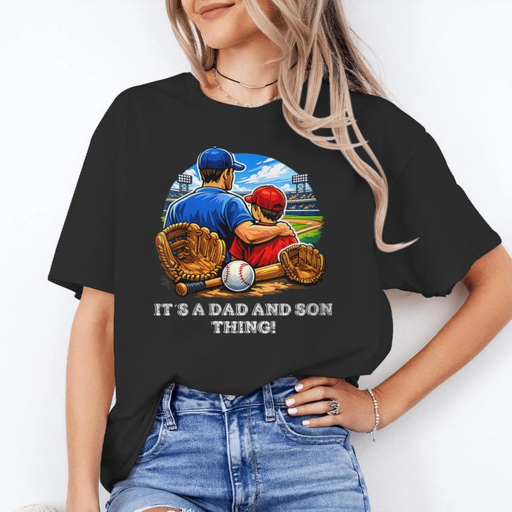 Women's Father Son Baseball Father's Day Unisex T-Shirt