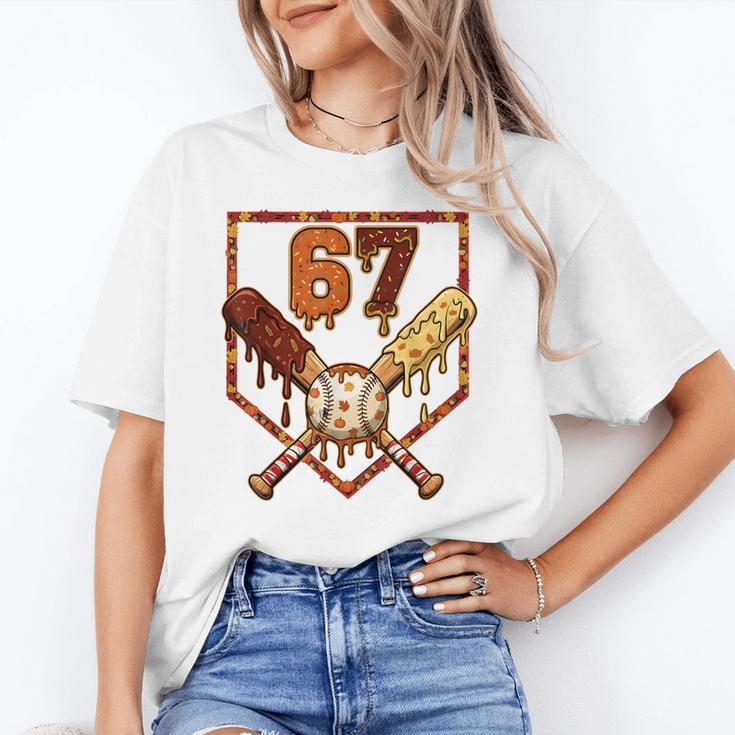 67 Baseball Drip Thanksgiving Six Seven Boys Teens Kids Unisex T-Shirt