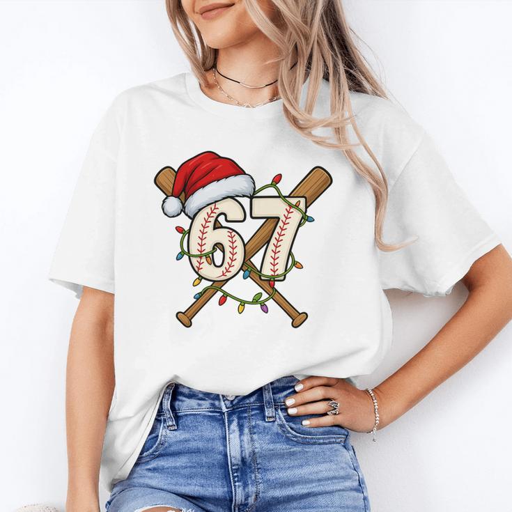 67 Baseball Xmas Lights Santa Hat Holiday Unisex T-Shirt 67 Baseball Xmas Lights Santa Hat Holiday Unisex T-Shirt