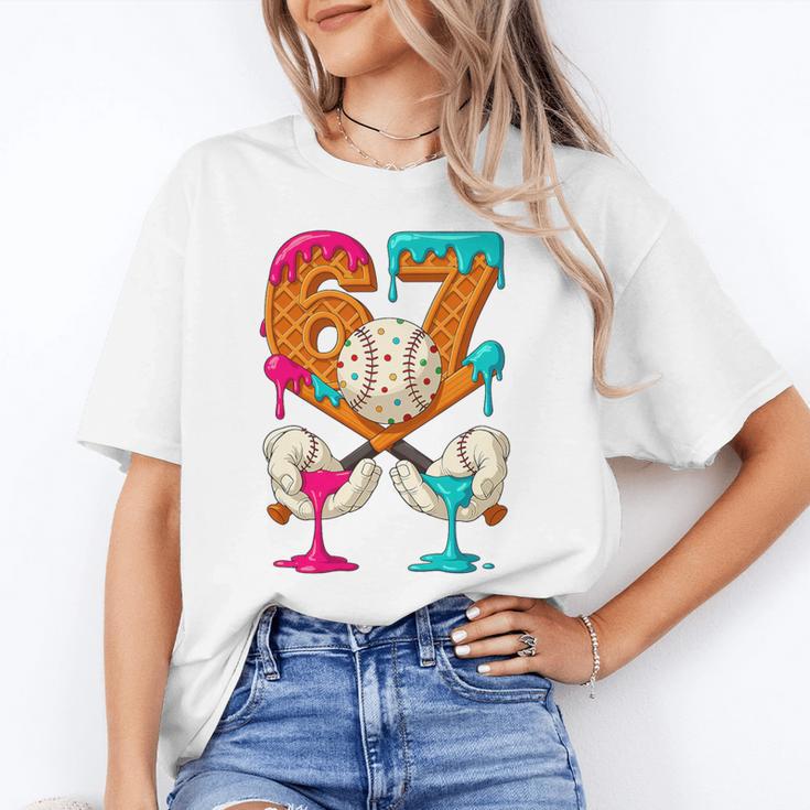 67 Ice Cream Drip Baseball Number 67 Player 67th Birthday Premium Tri-Blend Unisex T-Shirt 67 Ice Cream Drip Baseball Number 67 Player 67th Birthday Premium Tri-Blend Unisex T-Shirt