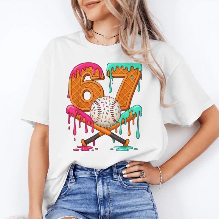 67 Ice Cream Drip Baseball Number 67 Player 67th Birthday Unisex T-Shirt 67 Ice Cream Drip Baseball Number 67 Player 67th Birthday Unisex T-Shirt