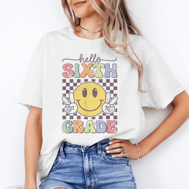 6th Grade Team Back To School Hello Sixth Grade Smile Face Unisex T-Shirt