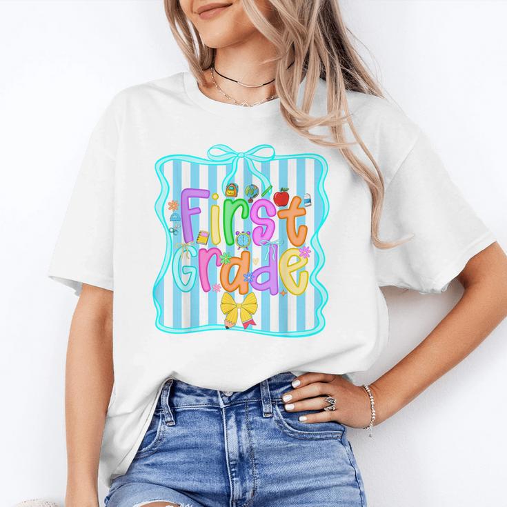 Back To School First Grade For Teen Girls Bow 1st Grade Kids Unisex T-Shirt Back To School First Grade For Teen Girls Bow 1st Grade Kids Unisex T-Shirt