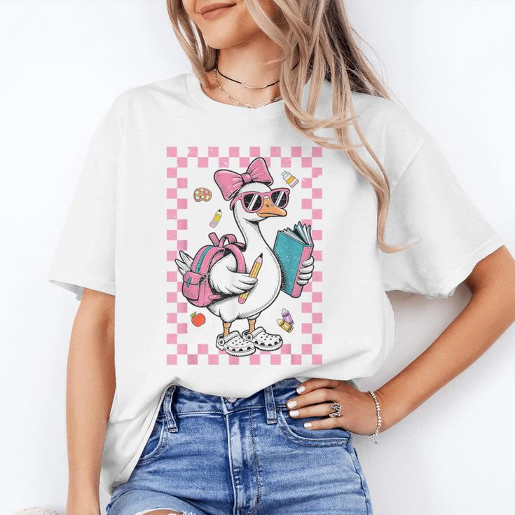 Back To School Goose First Day Of School Boy Girl Unisex T-Shirt Back To School Goose First Day Of School Boy Girl Unisex T-Shirt