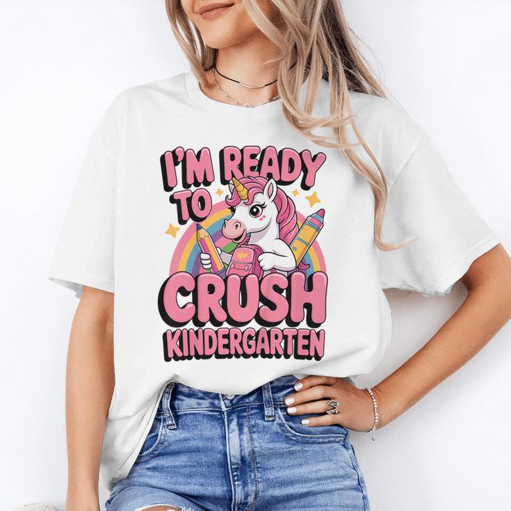 Back To School I'm Ready To Crush Kindergarten Unicorn Unisex T-Shirt Back To School I'm Ready To Crush Kindergarten Unicorn Unisex T-Shirt