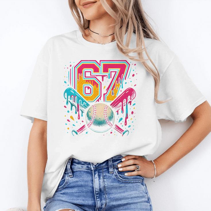 Baseball Drip 6 7 Number 67 Six Seven Meme Boys Kids Unisex T-Shirt