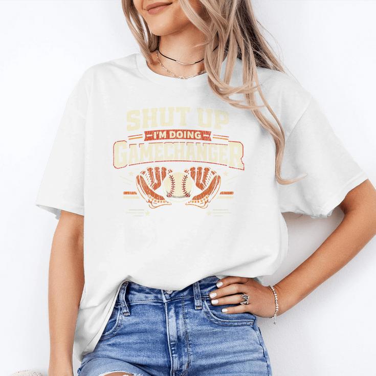 Baseball Fan Vintage Batter Shut Up I'm Doing Gamechanger Unisex T-Shirt Baseball Fan Vintage Batter Shut Up I'm Doing Gamechanger Unisex T-Shirt