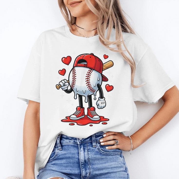 Baseball Ice Cream Drip Valentines Day Sports For Kids Boys Unisex T-Shirt Baseball Ice Cream Drip Valentines Day Sports For Kids Boys Unisex T-Shirt