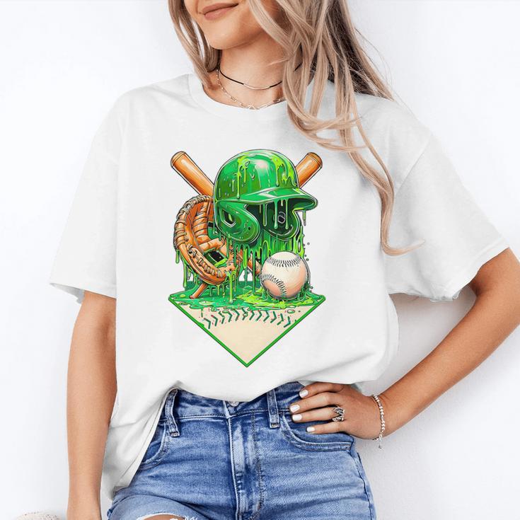 Baseball Life Style Ice Cream Drip Green Premium Tri-Blend Unisex T-Shirt Baseball Life Style Ice Cream Drip Green Premium Tri-Blend Unisex T-Shirt