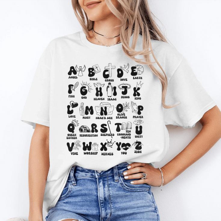 Biblical Alphabet Religious Christian Kids Back To School Unisex T-Shirt Biblical Alphabet Religious Christian Kids Back To School Unisex T-Shirt