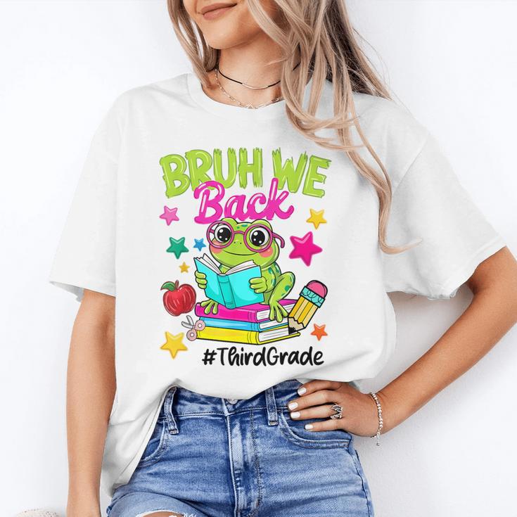 Bruh We Back Third Grade Cute Frog Back To School Unisex T-Shirt Bruh We Back Third Grade Cute Frog Back To School Unisex T-Shirt