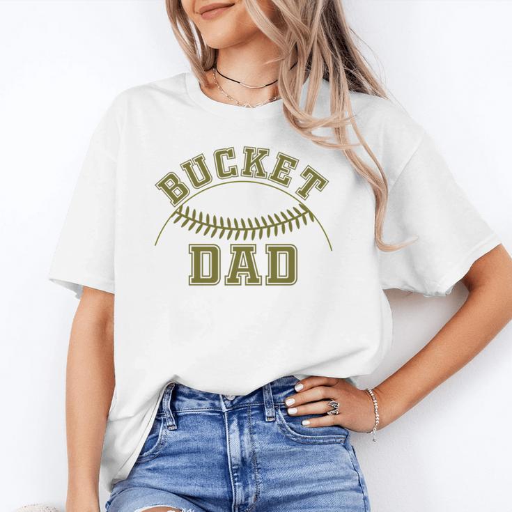 Bucket Dad Softball Dad Baseball Player Dad Unisex T-Shirt