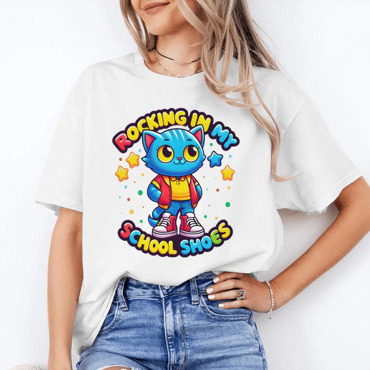 Cat Rocking In My School Shoes Fun Back To School Kids Boys Performance Unisex T-Shirt Cat Rocking In My School Shoes Fun Back To School Kids Boys Performance Unisex T-Shirt