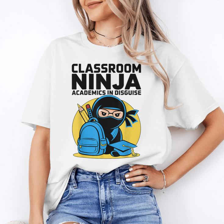 Classroom Ninja Academics In Disguise Back To School Student Unisex T-Shirt Classroom Ninja Academics In Disguise Back To School Student Unisex T-Shirt