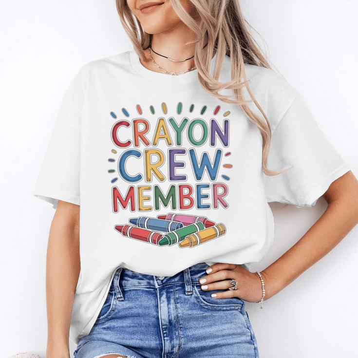 Crayon Crew Member Back To School Coloring Art Classes Unisex T-Shirt Crayon Crew Member Back To School Coloring Art Classes Unisex T-Shirt