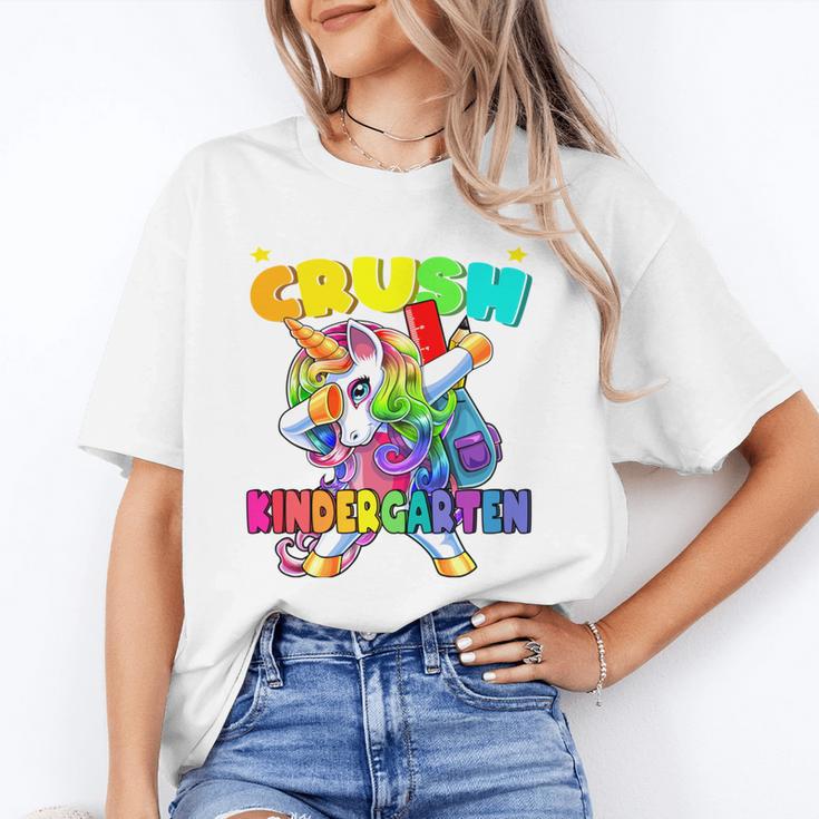Crush Kindergarten Dabbing Unicorn Back To School Girls Performance Unisex T-Shirt Crush Kindergarten Dabbing Unicorn Back To School Girls Performance Unisex T-Shirt