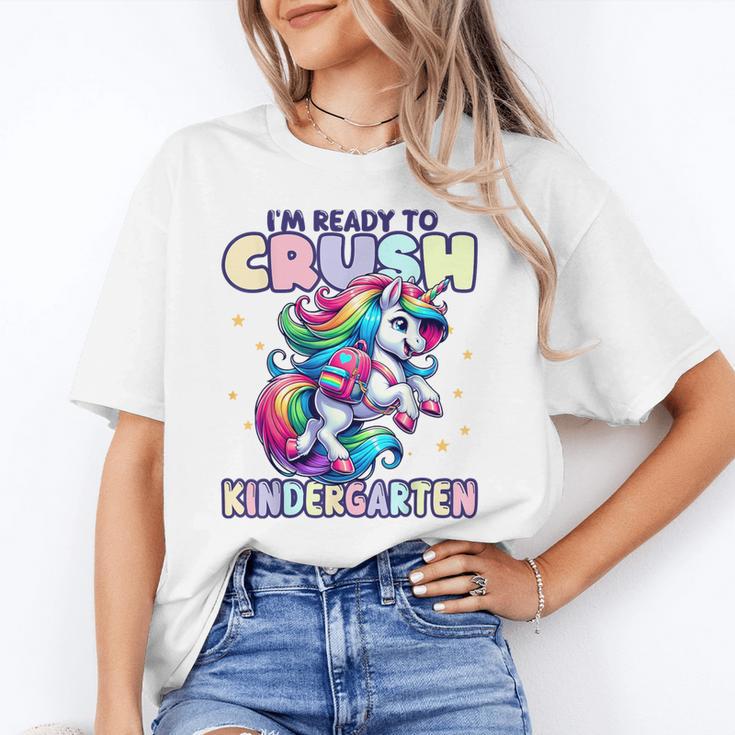 Crush Kindergarten Girls Back To School Unicorn First Day Unisex T-Shirt Crush Kindergarten Girls Back To School Unicorn First Day Unisex T-Shirt
