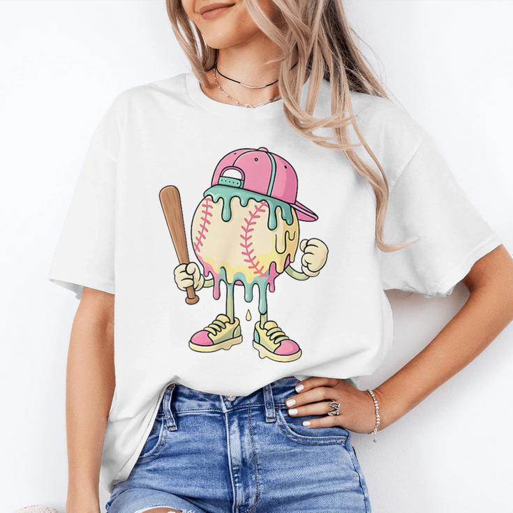 Cute Baseball Ice Cream Drip For Girls & Boys 2 Sides Unisex T-Shirt Cute Baseball Ice Cream Drip For Girls & Boys 2 Sides Unisex T-Shirt