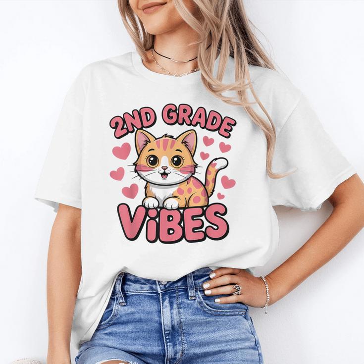 Cute Cat 2nd Grade Vibes Back To School Second Grade Girls Unisex T-Shirt Cute Cat 2nd Grade Vibes Back To School Second Grade Girls Unisex T-Shirt
