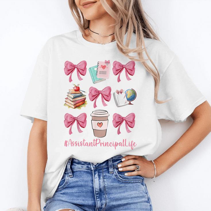 Cute Coquette Bows Assistant Principal Life Back To School Unisex T-Shirt Cute Coquette Bows Assistant Principal Life Back To School Unisex T-Shirt